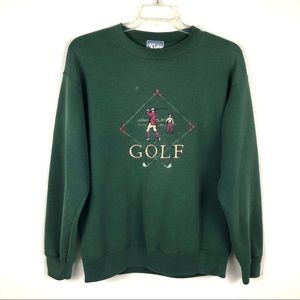 Vintage GOLF Green Crewneck Sweatshirt L